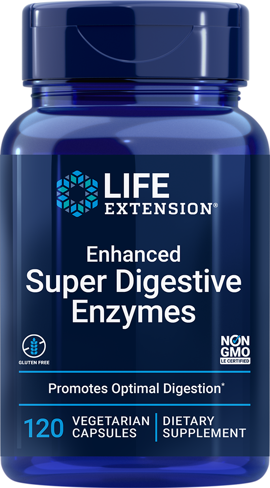 Enhanced Super Digestive Enzymes, 60 vegetarian capsules Life Extension