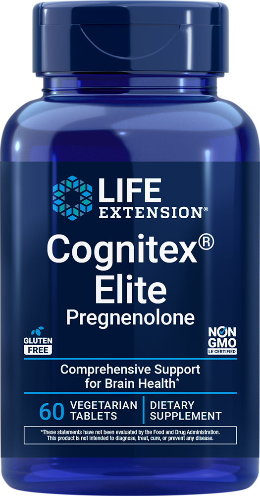 Life Extension Cognitex® Elite Pregnenolone, 60 vegetarian tablets