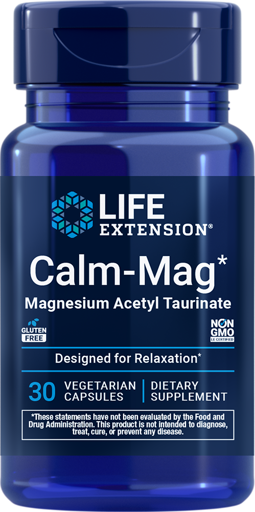 Multimag Calm-Mag Magnesium Acetyl Taurinate, 30 vegetarian capsules - Life ...
