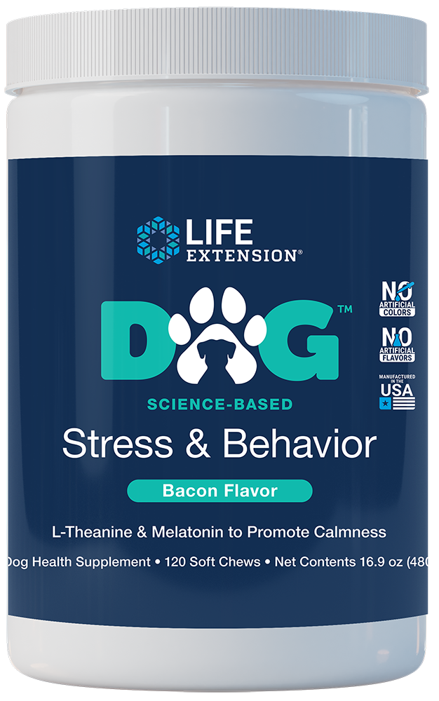Dog Stress & Behavior, Bacon, 120 soft chews Life Extension