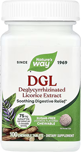 Dgl Tea DGL (Deglycyrrhizinated Licorice), 100 chewable tablets: Enzymatic ...