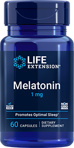 Melatonin, 1 mg, 60 capsules