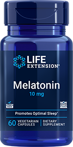 Melatonin, 10 mg, 60 vegetarian capsules