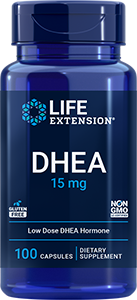 DHEA, 15 mg, 100 capsules