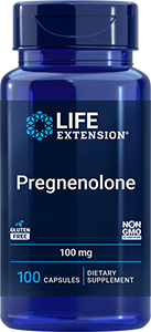 Pregnenolone 100 mg, 100 capsules - Life Extension