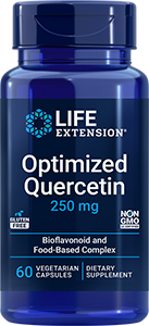Optimized Quercetin 250 mg, 60 vegetarian capsules - Life Extension