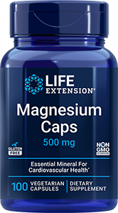Magnesium Caps, 500 mg, 100 vegetarian capsules