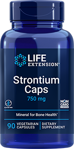 Strontium Caps, 750 mg, 90 vegetarian capsules 
