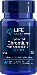 Optimized Chromium with Crominex® 3+, 500 mcg, 60 vegetarian capsules