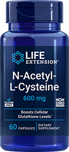 N Acetyl L Cysteine Supplement 60 Capsules Life Extension
