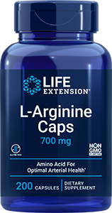 L-Arginine Caps 700 mg, 200 capsules - Life Extension