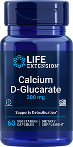 Calcium D-Glucarate 200 mg, 60 vegetarian capsules - Life Extension