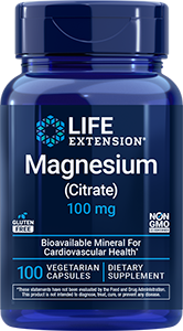 Magnesium (Citrate) 100 mg, 100 vegetarian capsules - Life Extension