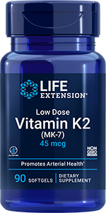 Low Dose Vitamin K2, 90 softgels - Life Extension