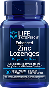 Enhanced Zinc Lozenges (Peppermint), 30 vegetarian lozenges