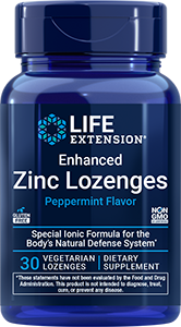 Enhanced Zinc Lozenges (Peppermint), 30 vegetarian lozenges