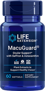 MacuGuard® Ocular Support with Saffron & Astaxanthin, 60 softgels
