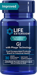 FLORASSIST® GI with Phage Technology 30 liquid vegetarian capsules - Life Extension