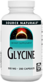 Glycine, 500 mg, 100 capsules