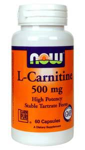 L-Carnitine 500 mg, 60 capsules - Life Extension