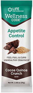 Wellness Code® Appetite Control Bar (Cocoa Quinoa Crunch) 12 each - Life Extension
