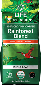 Rainforest Blend Whole Bean Coffee 12 oz - Life Extension