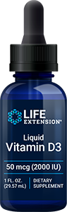 Liquid Vitamin D3, 50 mcg (2000 IU), 29.57 ml