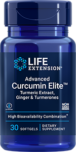 Advanced Curcumin Elite™ Turmeric Extract, Ginger & Turmerones 30 softgels - Life Extension