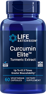 Curcumin Elite Turmeric Extract, 60 vegetarian capsules, 500mg.