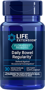 FLORASSIST® Probiotic Daily Bowel Regularity, 30 vegetarian capsules