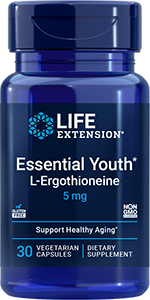 Essential Youth L-Ergothioneine, 5 mg, 30 vegetarian capsules