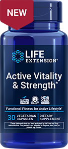 New Product, Active Vitality & Strength*, 30 vegetarian capsules
