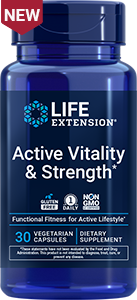 New Product, Active Vitality & Strength*, 30 vegetarian capsules
