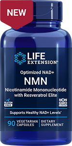 New Product, Optimized NAD+ NMN Nicotinamide Mononucleotide with Resveratrol Elite, 90 vegetarian capsules