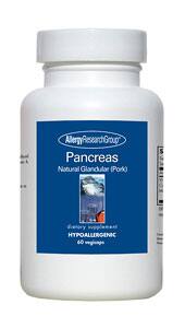 Pancreas Pork Natural Glandular 425 mg, 60 capsules - Life Extension