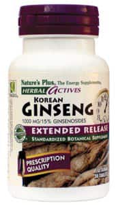 Korean Ginseng Extended Release 1000 mg, 30 tablets - Life Extension