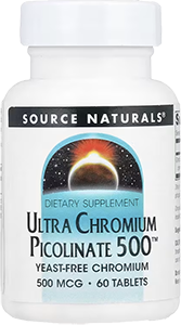 Ultra Chromium Picolinate 500™, 500 mcg, 60 tablets