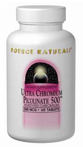 Ultra Chromium Picolinate 500™ 500 mcg, 60 tablets - Life Extension