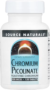 Chromium Picolinate, 200 mcg, 120 tablets