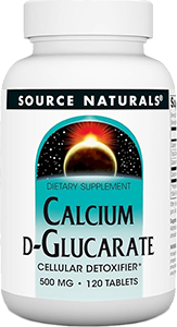 Calcium D-Glucarate, 500 mg, 120 tablets