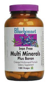Iron Free Multi Minerals Plus Boron 180 capsules - Life Extension