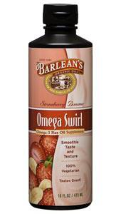 Omega Swirl Flax Oil (Strawberry Banana) 16 fl oz - Life Extension