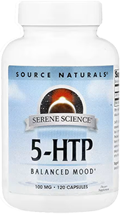 5-HTP (L-5-hydroxytryptophan) , 100 mg, 120 capsules