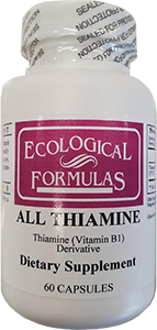 All Thiamine, 50 mg, 60 capsules
