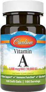 Vitamin A, 10000 IU, 100 softgels