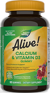 Alive® Calcium + D3, 60 gummies