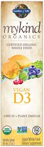 mykind Organics Vegan D3 (Vanilla) 2 fl oz - Life Extension
