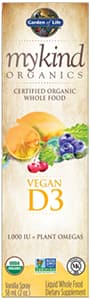 mykind Organics Vegan D3 (Vanilla) 2 fl oz - Life Extension