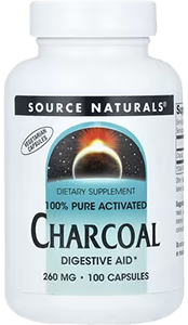 Charcoal, 260 mg, 100 capsules