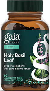 Holy Basil Leaf, 60 liquid vegan capsules